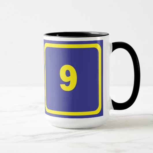 Nummer 9 tasse (Rechts)