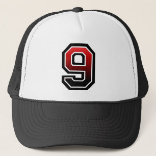 Nummer 9 truckerkappe