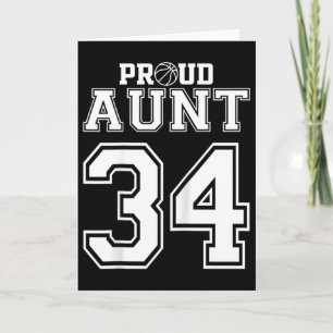 Nummer Benutzerdefiniert Stolz Basketball Tante Pe Karte