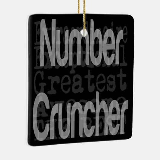 Nummer Cruncher Extraordinator Keramikornament (Rechts)