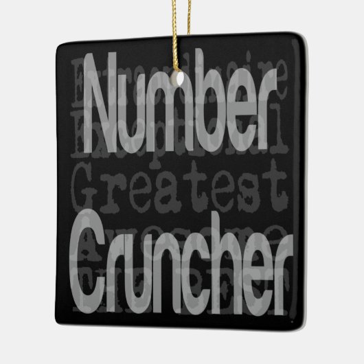 Nummer Cruncher Extraordinator Keramikornament (Links)