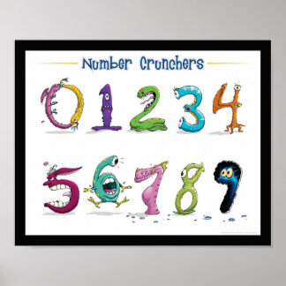 Nummer Crunchers! Spaß mit Mathe! Poster