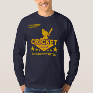 Nummer der ausgewählten Cricket Club-Liga T-Shirt