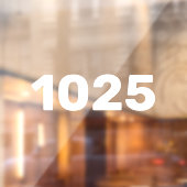 Nummer der Business Address Suite Fensteraufkleber (Blatt 2)