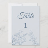 Nummer der einfachen Boho-Blumenkarte Einladung (Vorderseite)