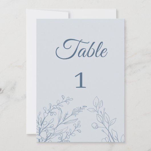 Nummer der einfachen Boho-Blumenkarte Einladung (Vorderseite)