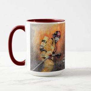 Nummer der Feuerlöschstation Fireman - Benutzerde Tasse