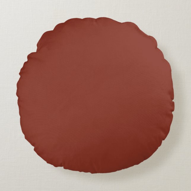 Nummer der Geburt (feste Farbe) Rundes Kissen (Vorderseite)
