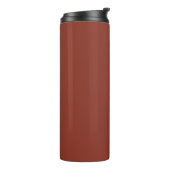 Nummer der Geburt (feste Farbe) Thermosbecher (Nach links gedreht)