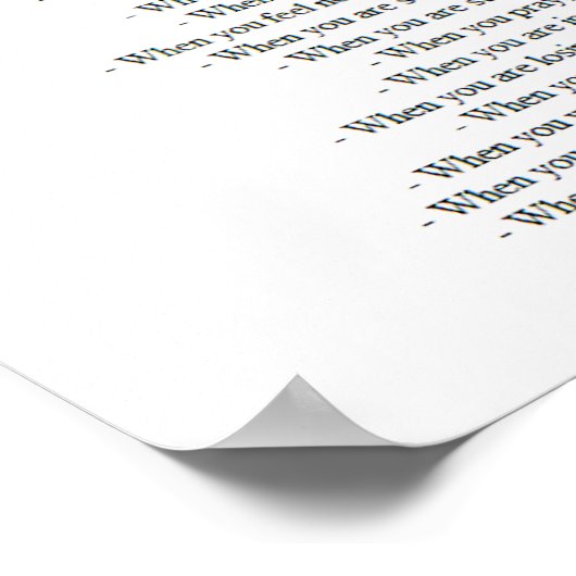 Nummer der Notfallbibel Poster (Ecke)