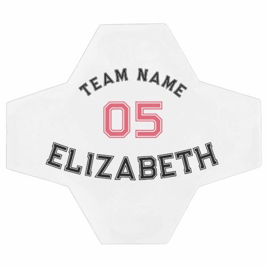 Nummer der personalisiert Player Team School Fußball (Flach)