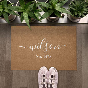 Nummer der Rufnummer Personalisiert Fußmatte