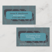 Nummer der Unternehmenskarte "Rechnungslegung" Visitenkarte (Vorne/Hinten)