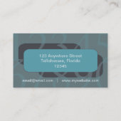 Nummer der Unternehmenskarte "Rechnungslegung" Visitenkarte (Rückseite)