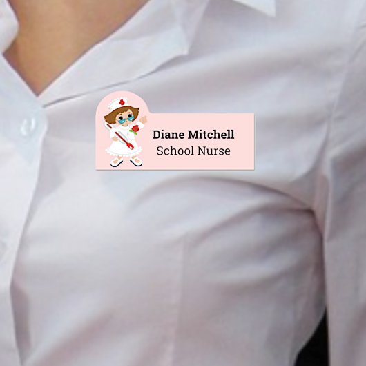 Nummer des Cartoon der Kursschule für Angestellte Namensschild