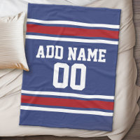 Nummer des Individuellen Namens Blue und Red Jerse