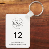 Nummer des Minimalistischen Sitzungszimmers für da Schlüsselanhänger (Rückseite)