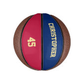 Nummer des Mit Monogramm Clubteams der benutzerdef Mini Basketball (Vertikal)