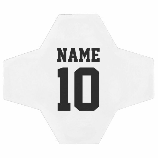 Nummer des personalisierten individuellen Namens- Fußball (Flach)