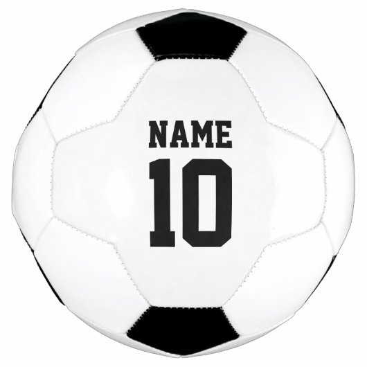 Nummer des personalisierten individuellen Namens- Fußball (Vorderseite)