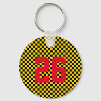 NUMMER des Sportteam-Spielers Checkerboard Fanclub