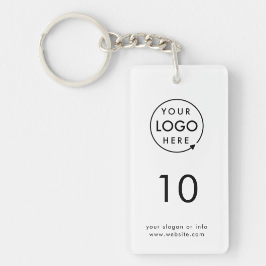 Nummer des Zimmers | Logo Hospitality Business Mod Schlüsselanhänger (Vorderseite)