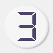 Nummer - drei - 3 magnet (Vorne)