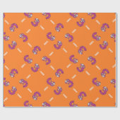 Nummer drei orange geschenkpapier (Flach)