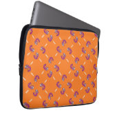 Nummer drei orange laptopschutzhülle (Vorne Rechts)