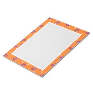 Nummer drei orange notizblock