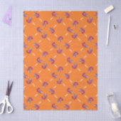 Nummer drei orange seidenpapier (Basteln)