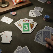 Nummer drei Spielkarten