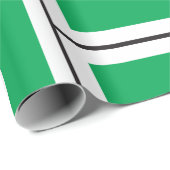 Nummer drei Weißbuch- und Grünpapier Geschenkpapier (Rolleneckpunkt)