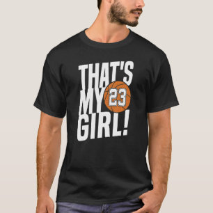 Nummer dreiundzwanzig Das ist mein Mädchen 23 Bask T-Shirt