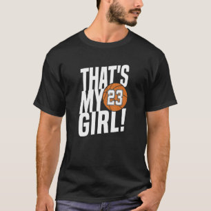 Nummer Dreiundzwanzig Das ist mein Mädchen 23 Bask T-Shirt