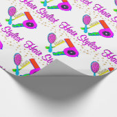 NUMMER EIN HAARSTYLIST UND SCHÖNER GESCHENKPAPIER (Ecke)
