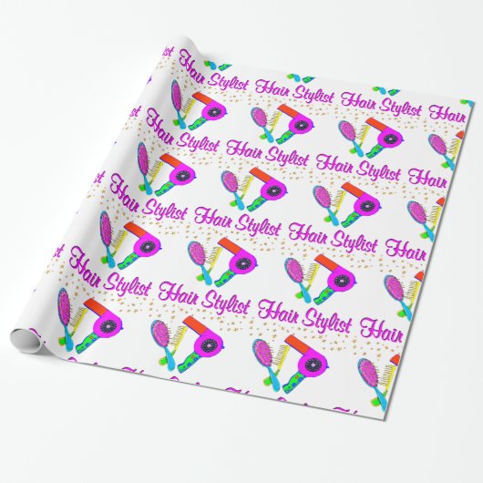 NUMMER EIN HAARSTYLIST UND SCHÖNER GESCHENKPAPIER (Ungerollt)