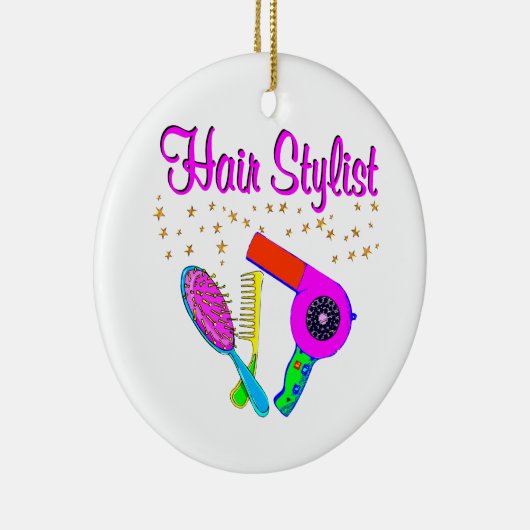 NUMMER EIN HAARSTYLIST UND SCHÖNER KERAMIK ORNAMENT (Rechts)