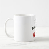 Nummer eins 1 Bruder Minimal Schwarzer Funny Kaffeetasse (Links)