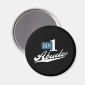 Nummer eins Abuelo (2) Magnet (Vorderseite/Rückseite)