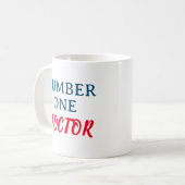 Nummer eins Arzt Kaffeetasse (Vorderseite Links)