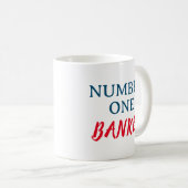 Nummer eins Banker Kaffeetasse (VorderseiteRechts)
