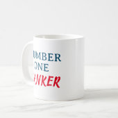 Nummer eins Banker Kaffeetasse (Vorderseite Links)