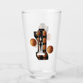 Nummer eins Basketballnummer Glas (Rückseite)