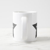 Nummer Eins Bonus Vater, Nummer 1 Gray Star Jumbo-Tasse (Rückseite)