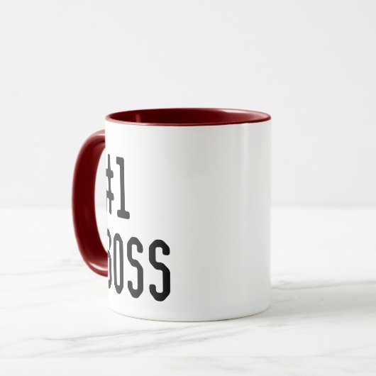 Nummer Eins Boss Custom Christmas Geschenk für Bos Tasse (Vorderseite Links)