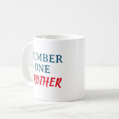 Nummer eins Bruder Kaffeetasse (Vorderseite Links)