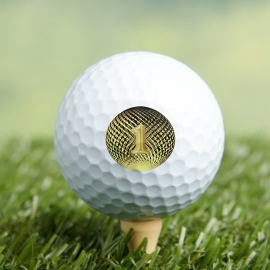 Nummer eins Champion Gold Medaille Golf Balls Golfball