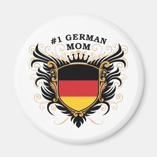 Nummer Eins deutsche Mama Magnet (Vorne)