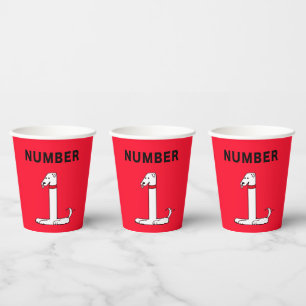 Nummer eins Dog Papier Cup Pappbecher